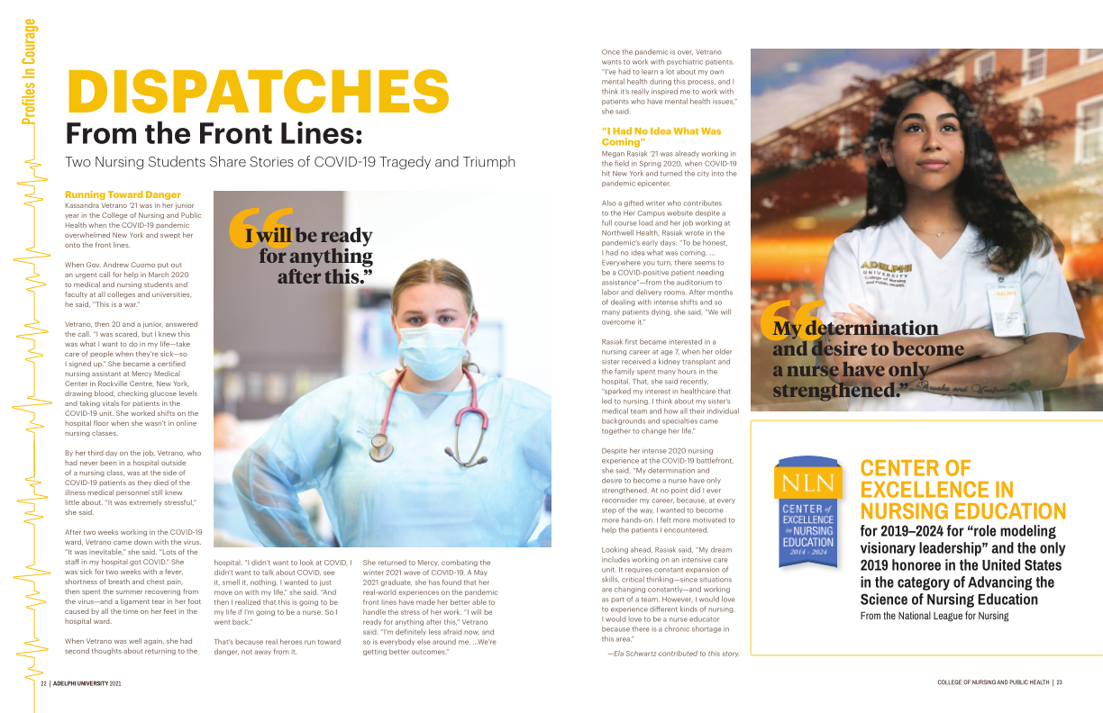 2021 College of Nursing and Public Health Newsletter (22251)