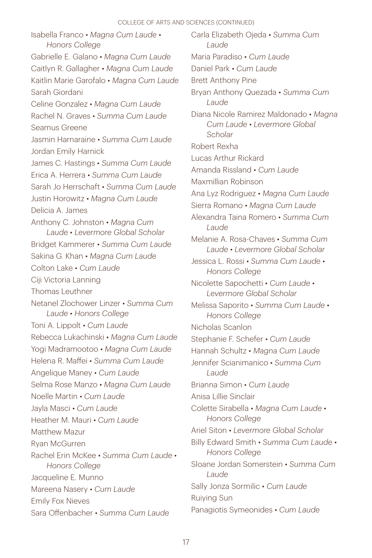 Commencement Full Program 2022