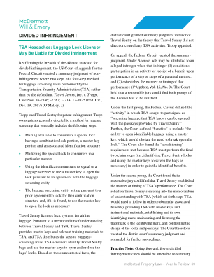 Intellectual Property Year In Review March 19